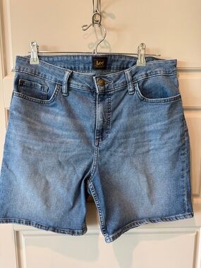 Lee Medium Blue Denim Shorts